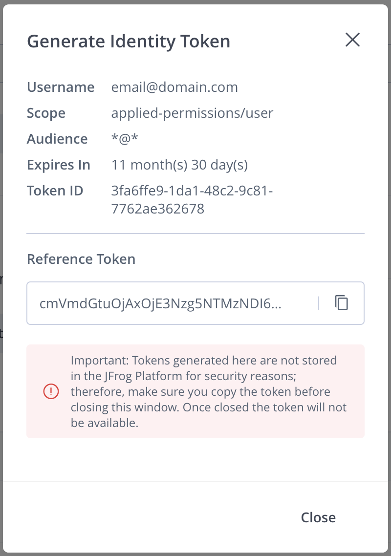 New Reference Token