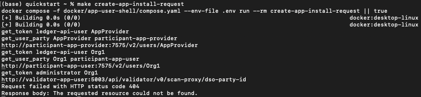 App Install Request error
