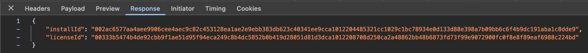 Browser tool showing HTTP response from Backend-Service