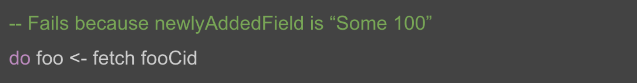 v2 Contract Created with a New Optional Field